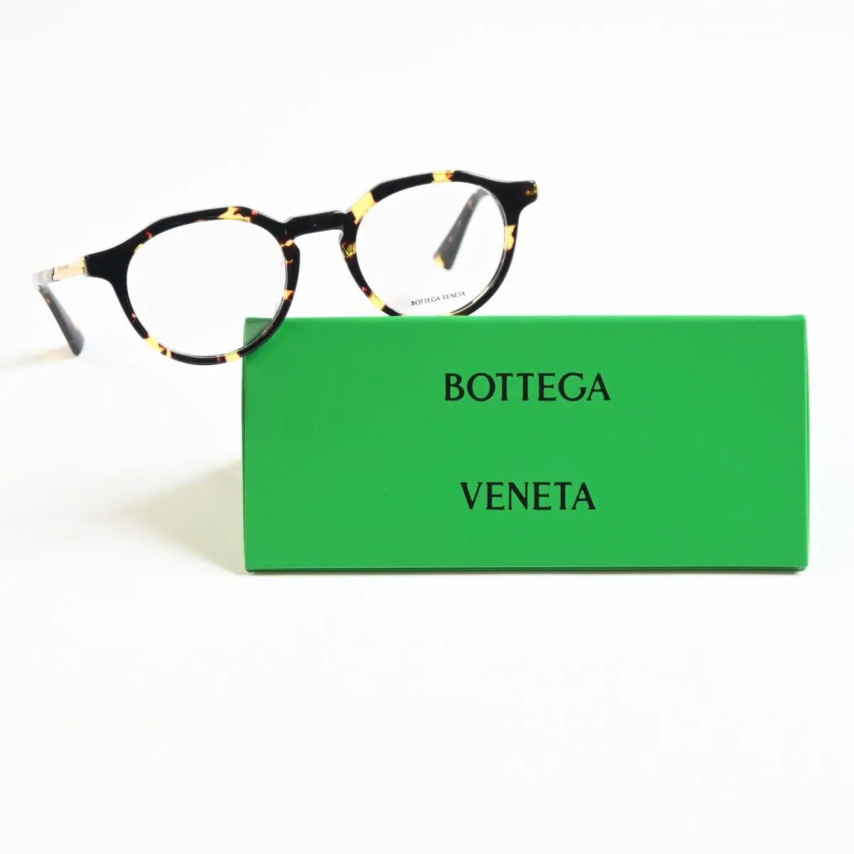 Bottega BV1263O 002 Mens Eyeglasses Havana/gold 48mm by Bottega Veneta