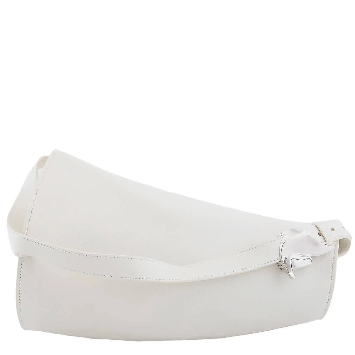Large Leather Horn Bag in Almond 8086480 by Burberry