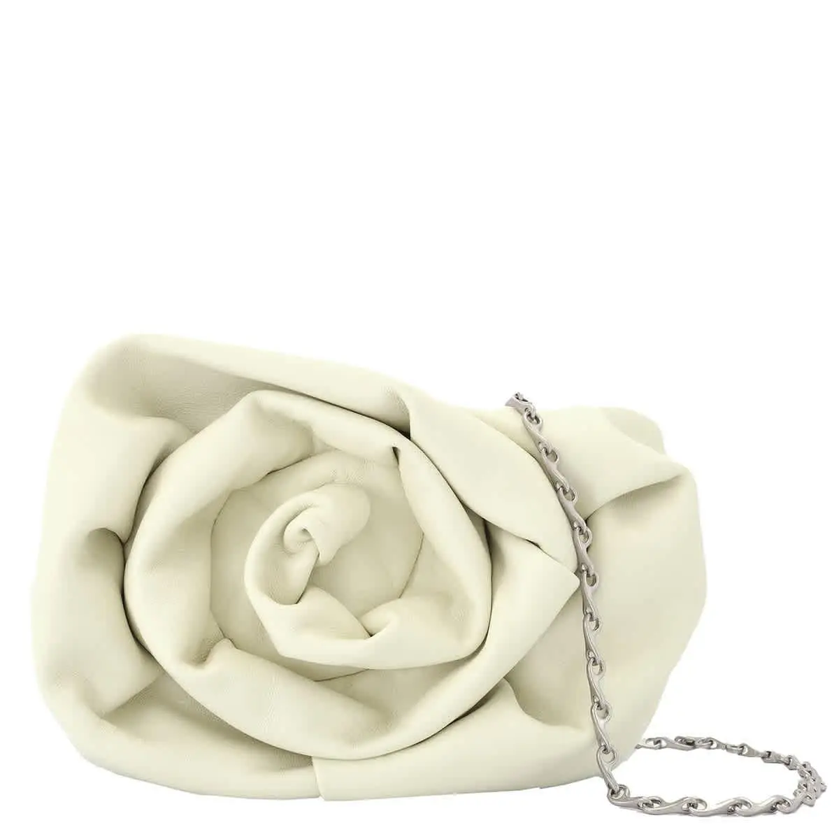 Rose Chain Leather Clutch Bag 8081824 by Burberry