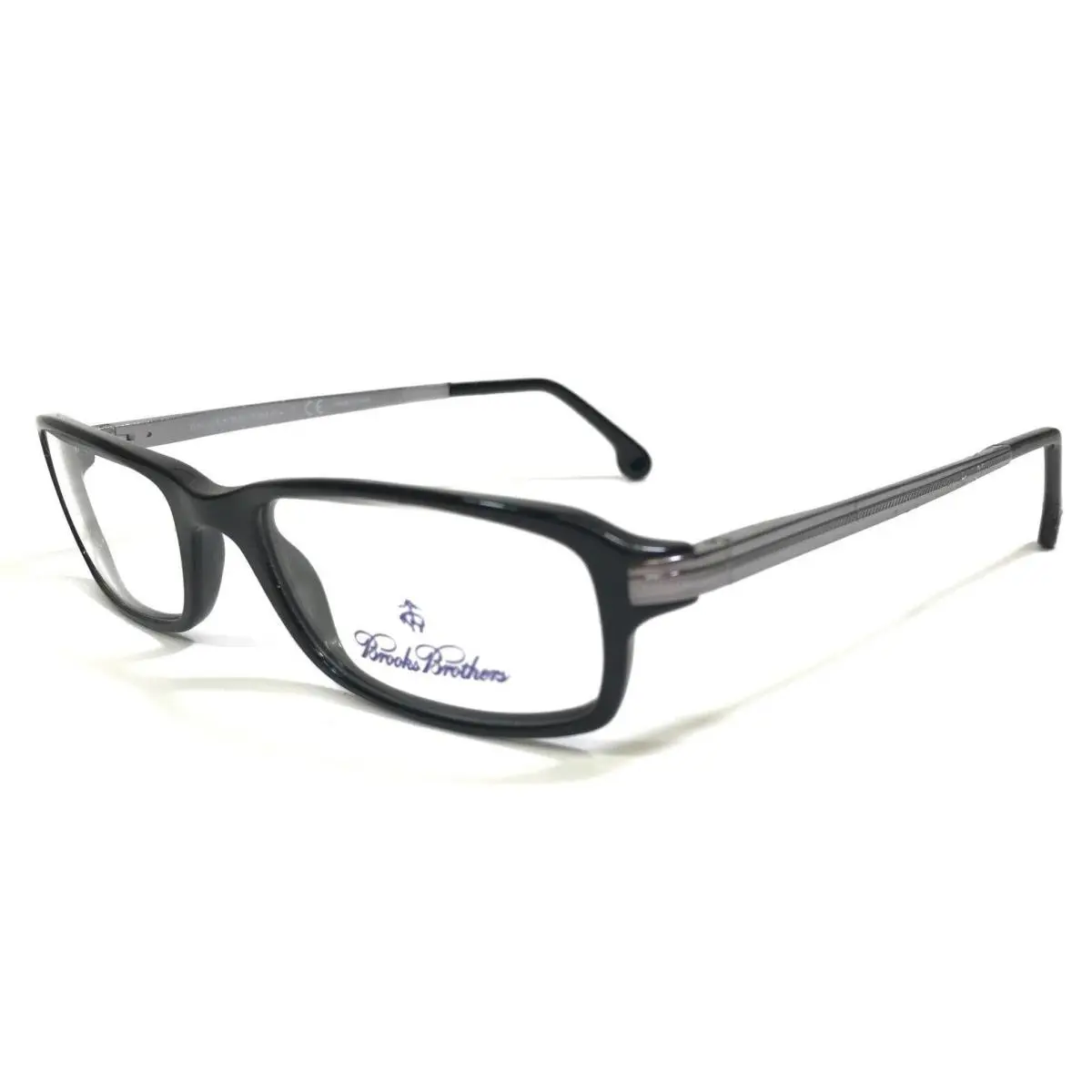 Brothers Eyeglasses Frames BB726 6000 Black Matte Silver 52-18-145 by Brooks