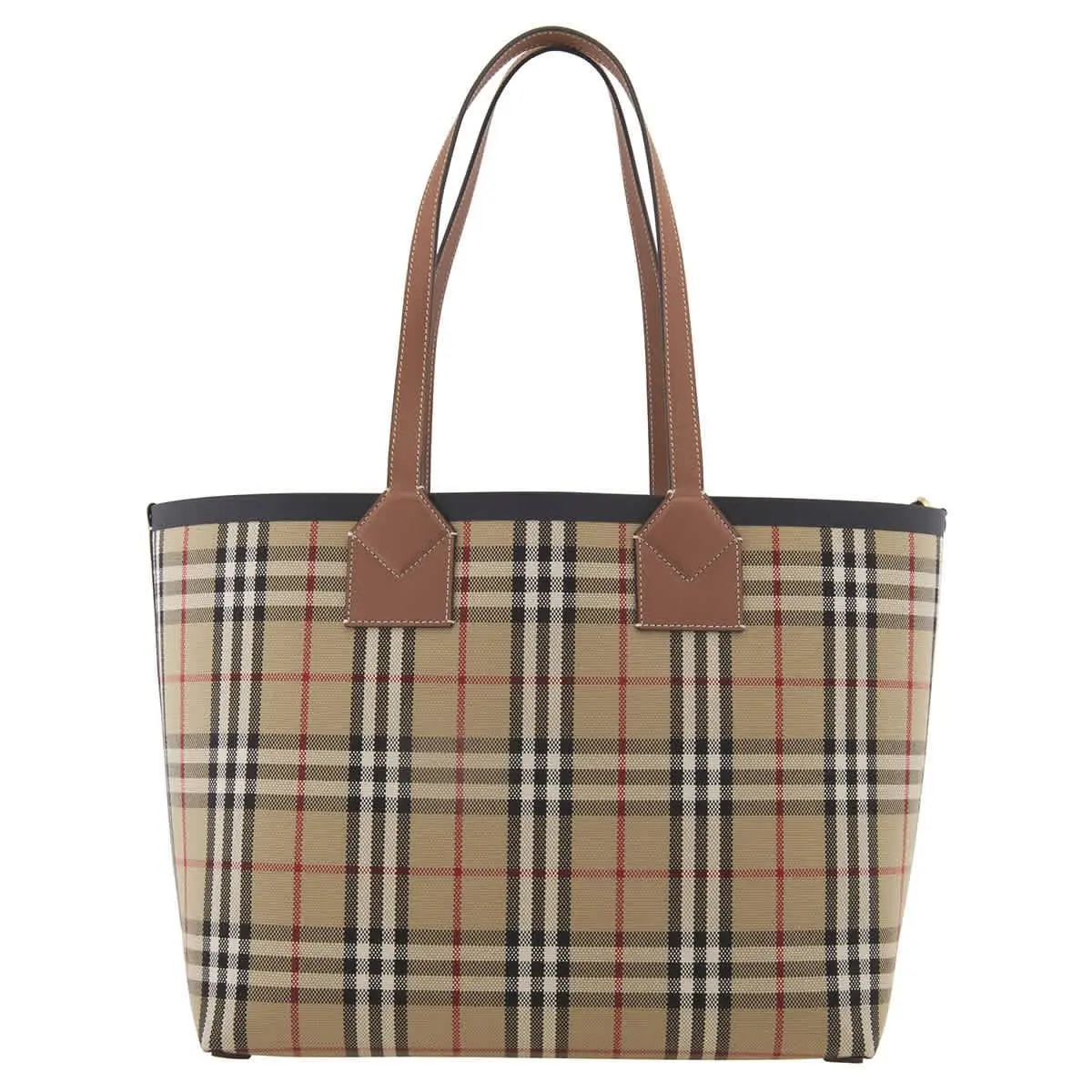 Burberry Ladies Medium London Check-pattern Tote Bag 8066223