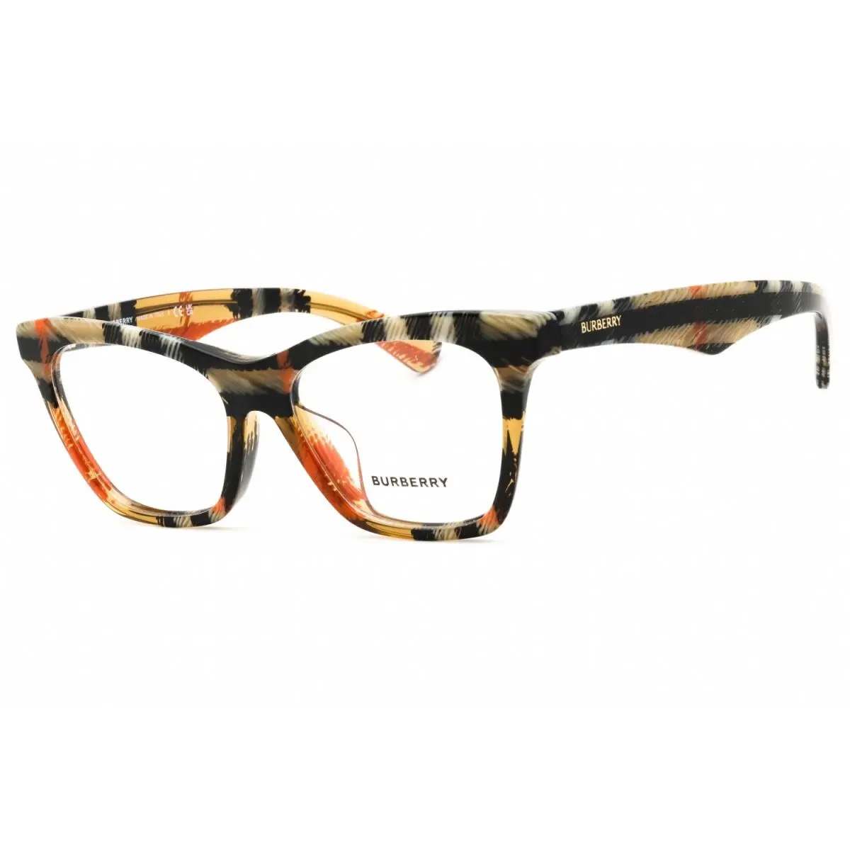 Burberry BE2416F-4146-52 Eyeglasses Frame Size 52mm 16mm 140mm Sand Checkered W