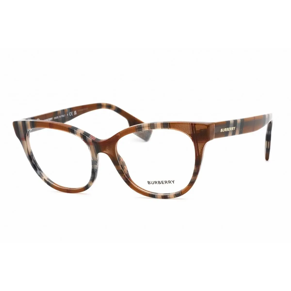Burberry BE2375-3966-53 Eyeglasses Frame Size 53mm 17mm 140mm Brown Checkered W
