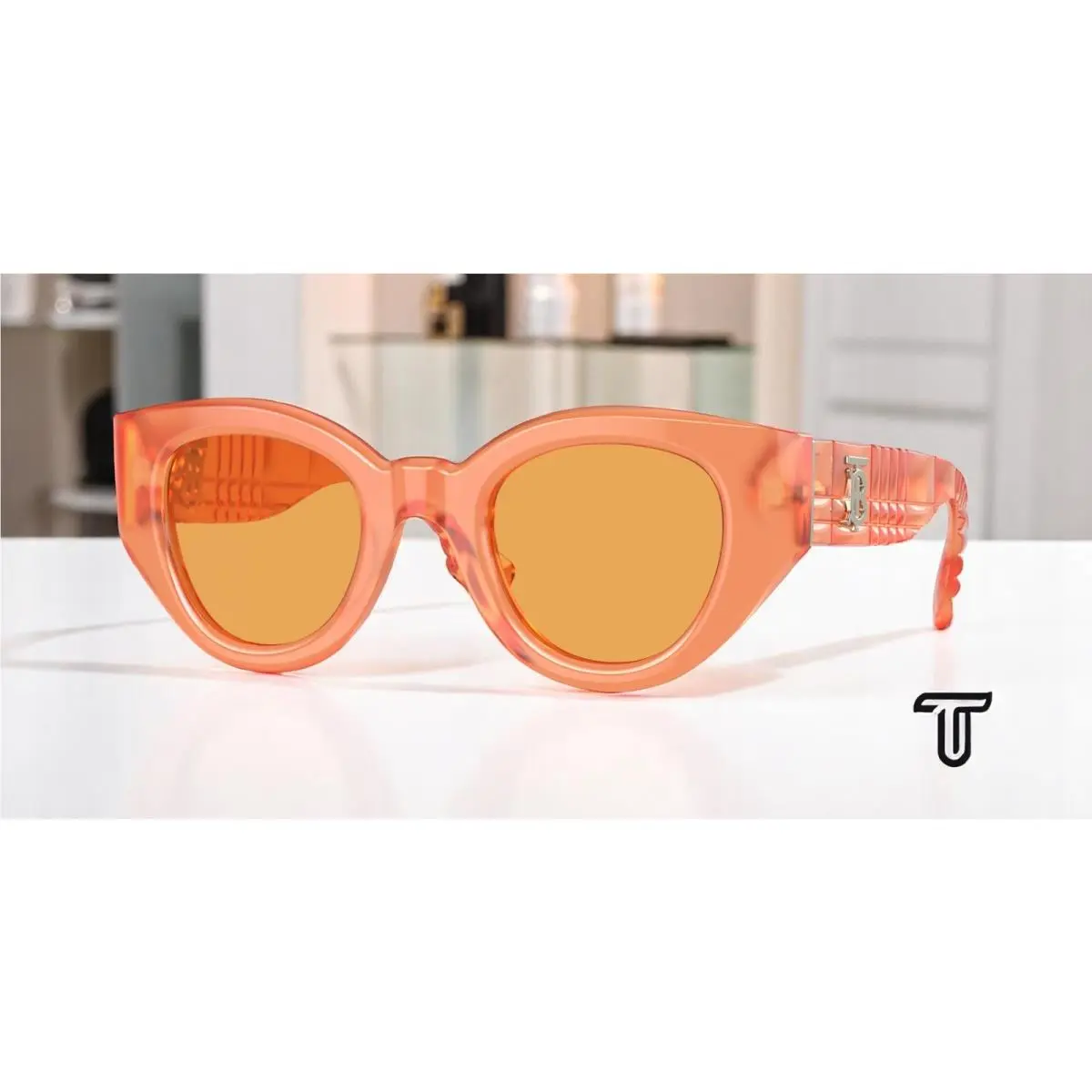 BE4390 4068 7 Meadow Orange Orange 47 mm Women`s Sunglasses by Burberry
