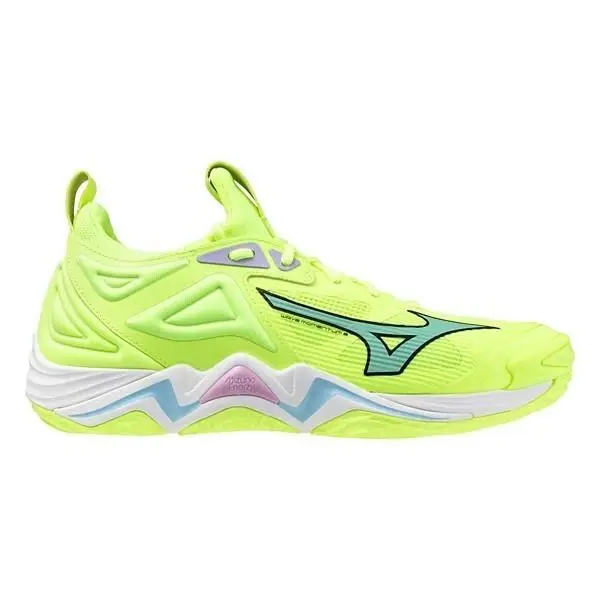 Mizuno Wave Momentum 3 Sneakers Men`s US 9.5 Neo Lime Volleyball Shoes SHOP714