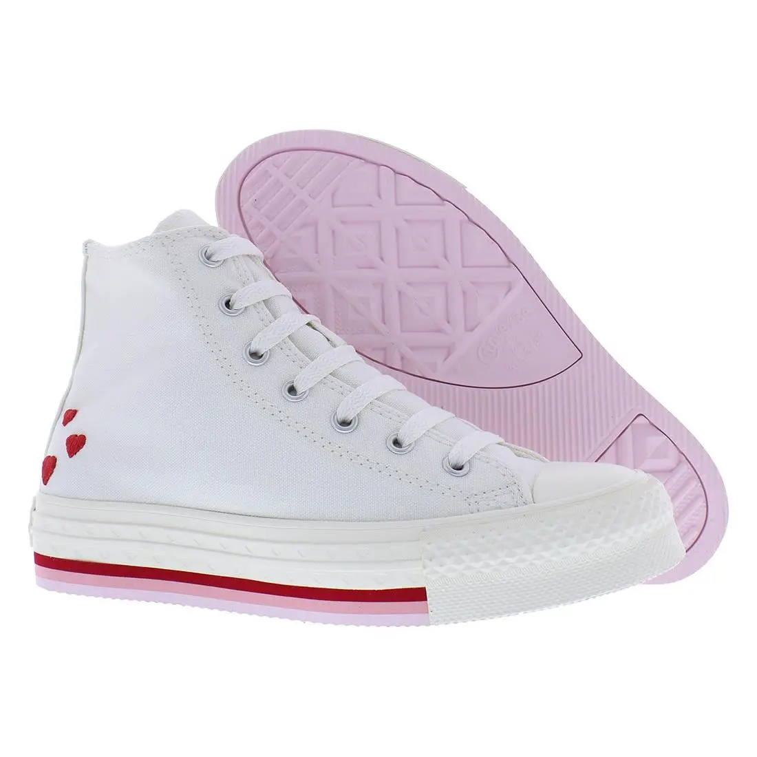 Chuck Taylor All Star Eva Lift High PS Girls Shoes Size 6 Color: by Converse