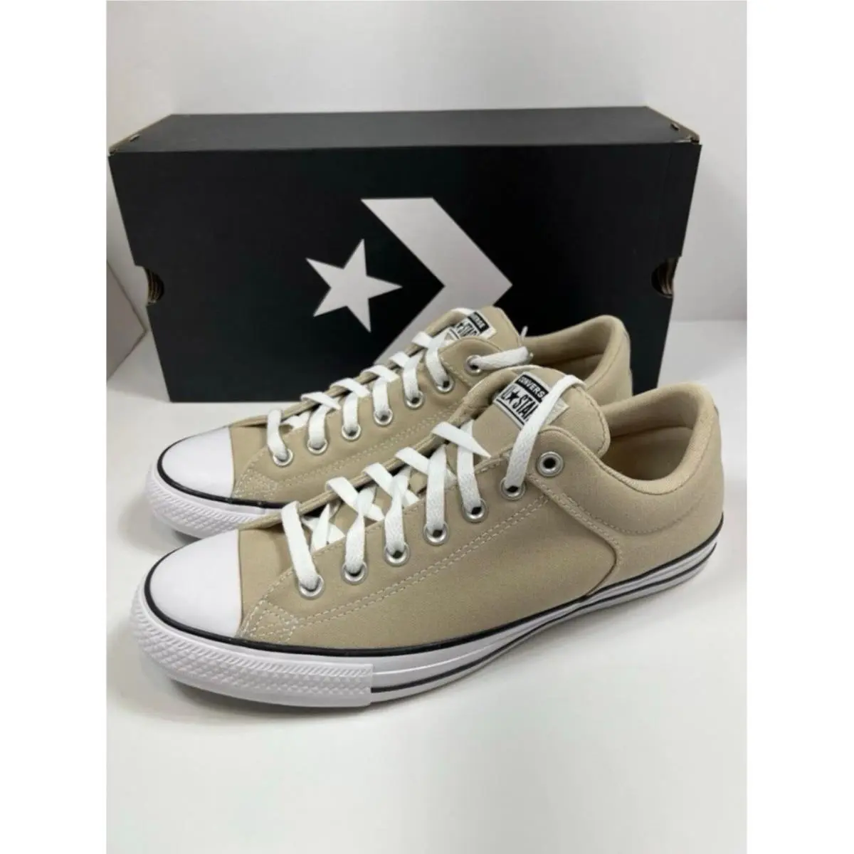 Converse High Street OX Tan Sneakers Unisex Men`s 10.5 Women`s 12.5 Shoes