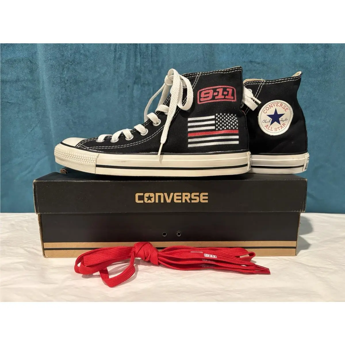 911 TV Show Crew Gift  High Tops Season 3 Women’s 8.5 Men’s 6.5 by Converse