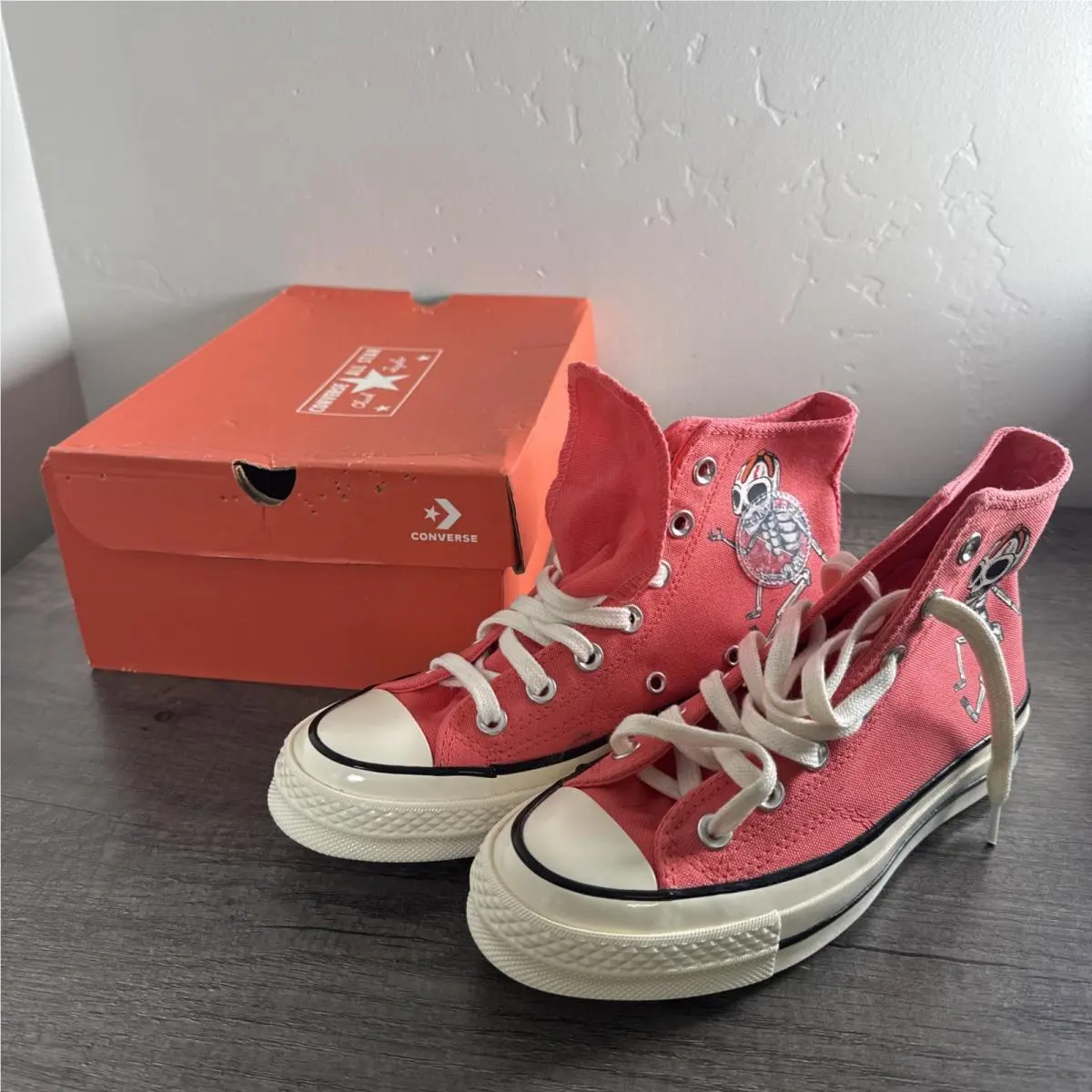 Converse Chuck 70 High Dia de Los Muertos - Pink 173113C Women’s 6 Men’s 4