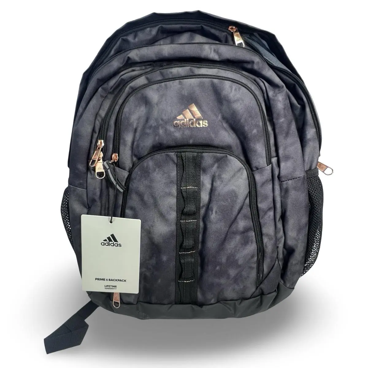 Prime 6 Backpack Carbon Gray Rose Gold Book Bag LP8933 by Adidas