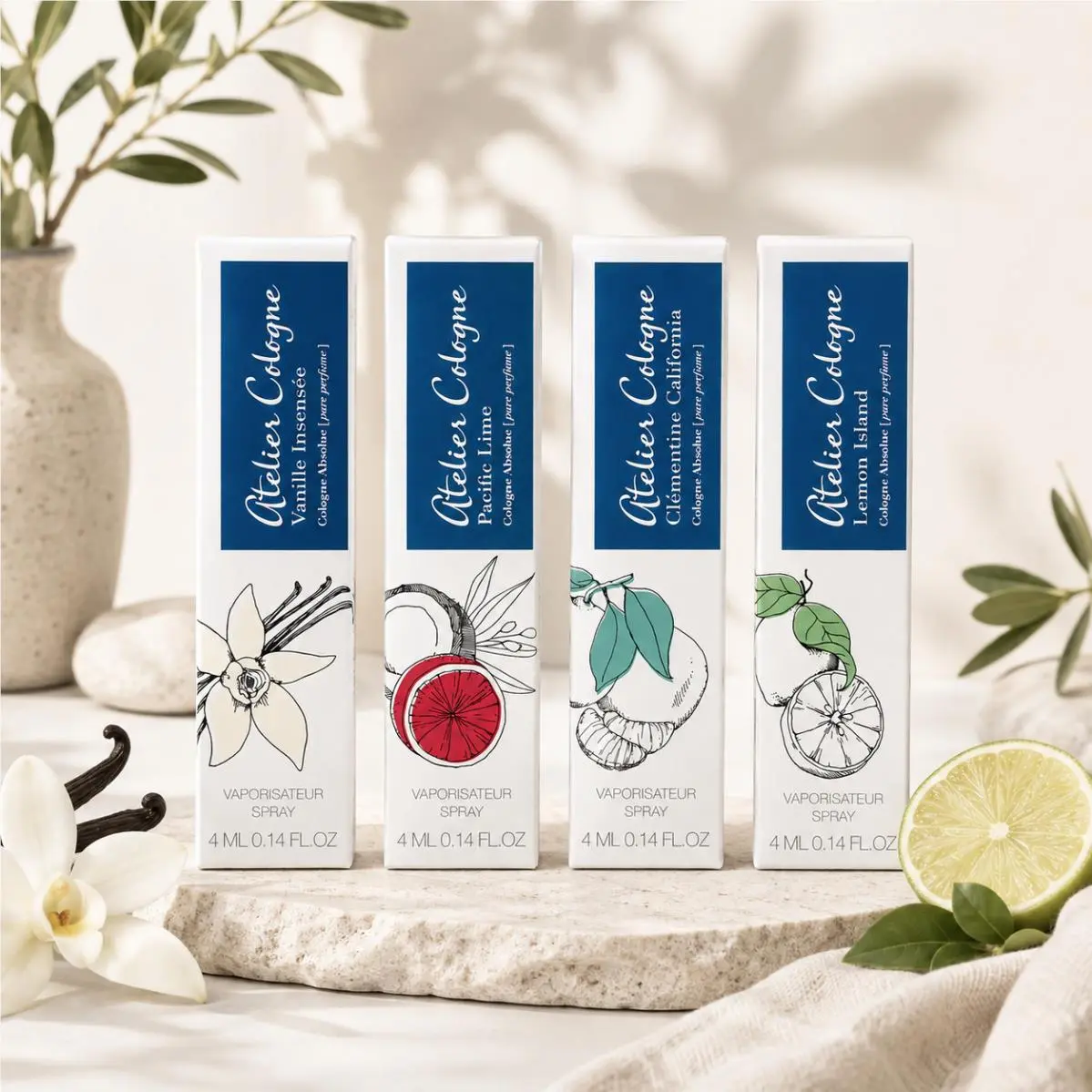 Atelier Cologne 4 Scents Combo-cologne Absolute 0.14 Oz. Each x 4