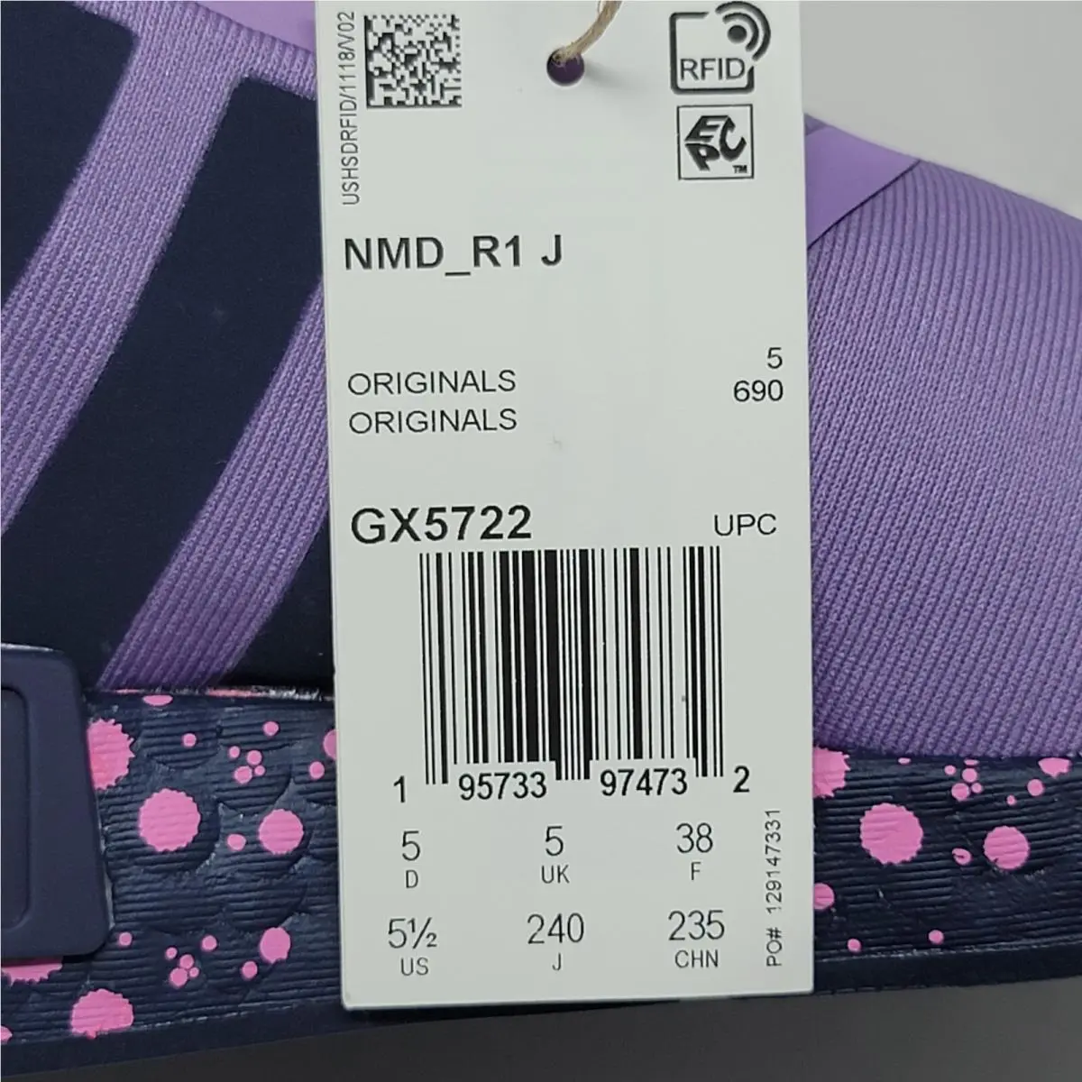Adidas shoes - adidas NMD R1 - NMD - Black/Grey/Purple 3