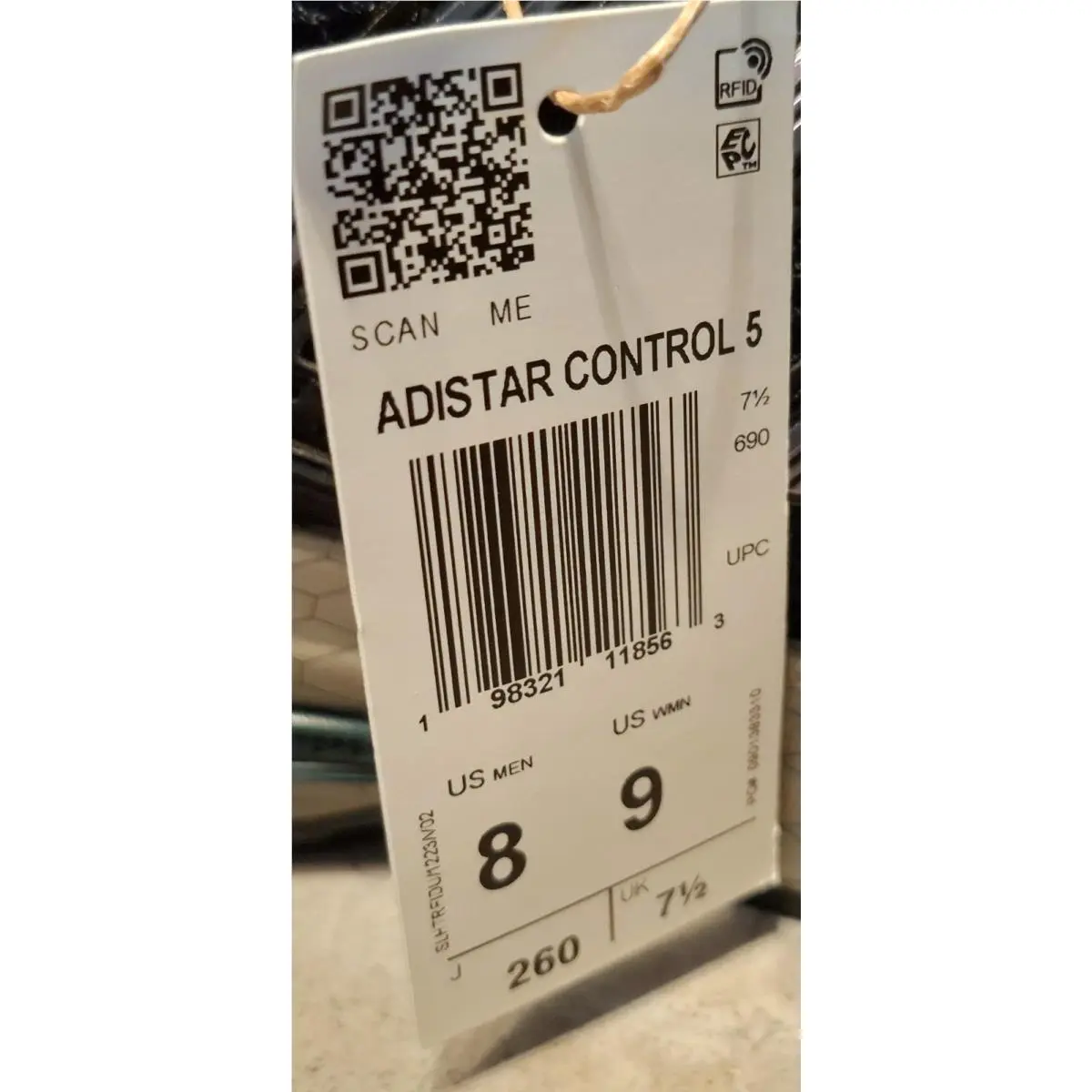 Adidas shoes - Adidas Adistar Control 5 - Adistar Control - KJ3631 - Cloud White/Core Black/Core Black 7