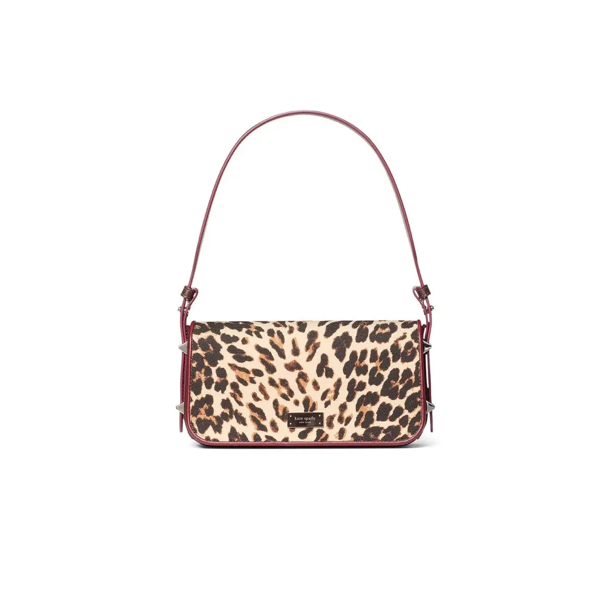 Woman`s Handbags  New York Liv Downtown Leopard Fabric Shoulder Bag by Kate Spade