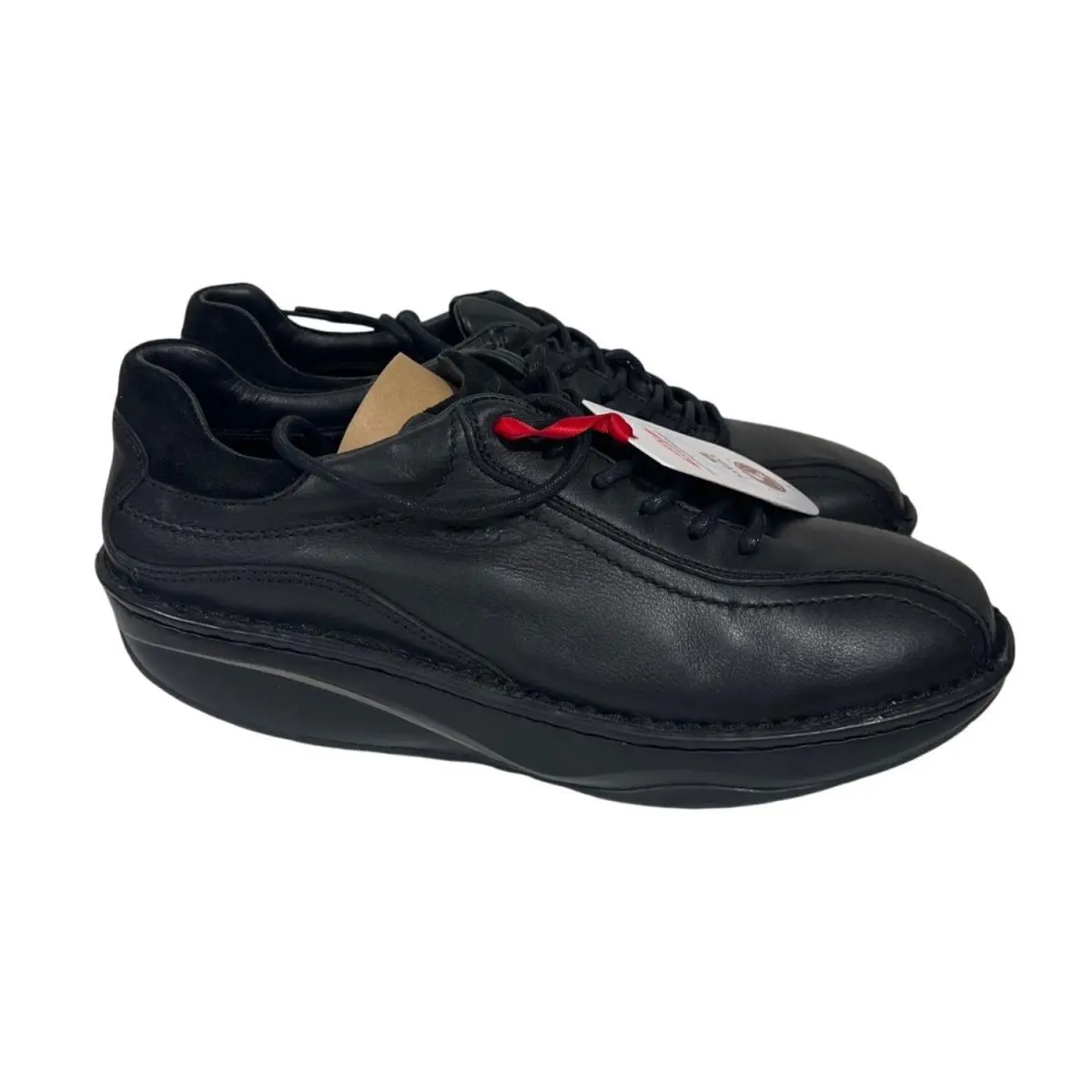 Mbt Ajabu Men`s Casual Dress Oxford Black Leather Men`s Eur 43 US 9-9.5 by MBT