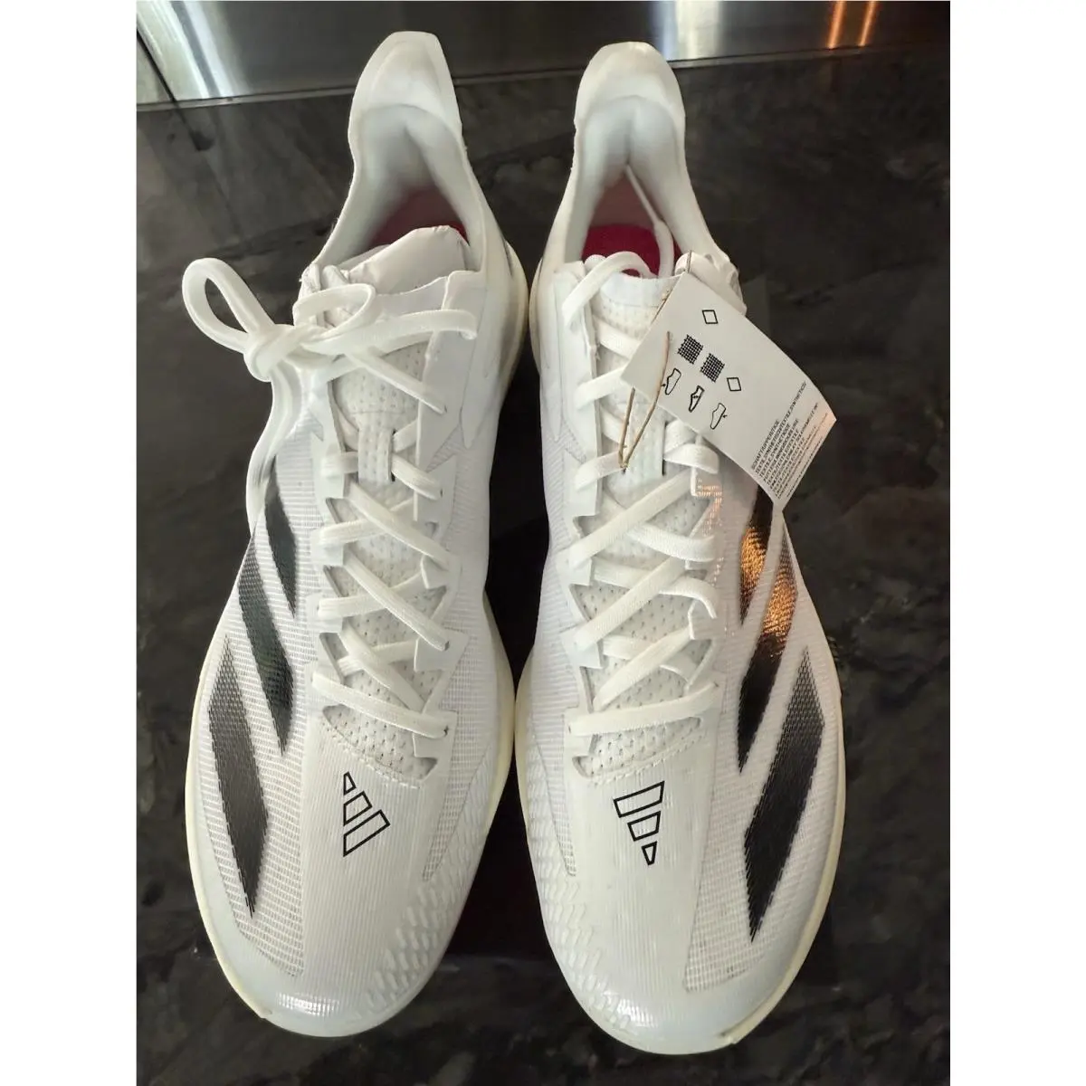 Adidas Adizero Electric+ Bsb Baseball Cleats Men`s White Pink Black IF8486