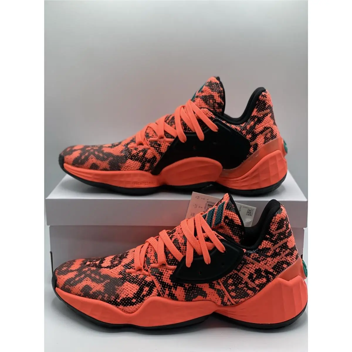 Adidas shoes - adidas Harden Vol. 4 - Harden - FV4151 - Signal Coral/Core Black/Signal Coral 8