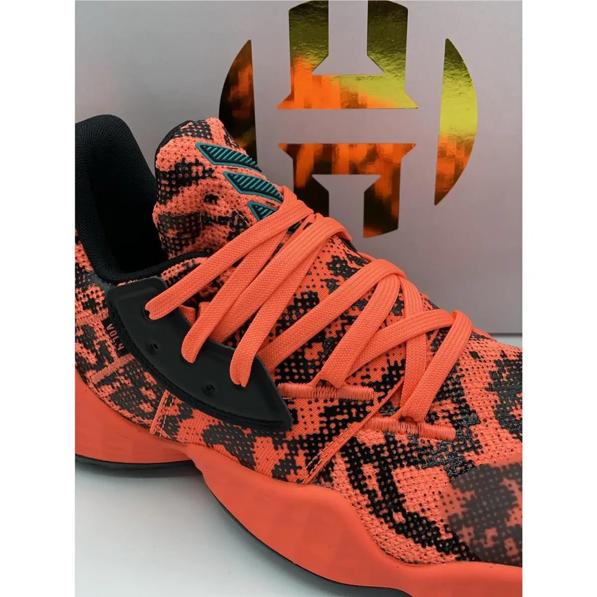 Adidas shoes - adidas Harden Vol. 4 - Harden - FV4151 - Signal Coral/Core Black/Signal Coral 1