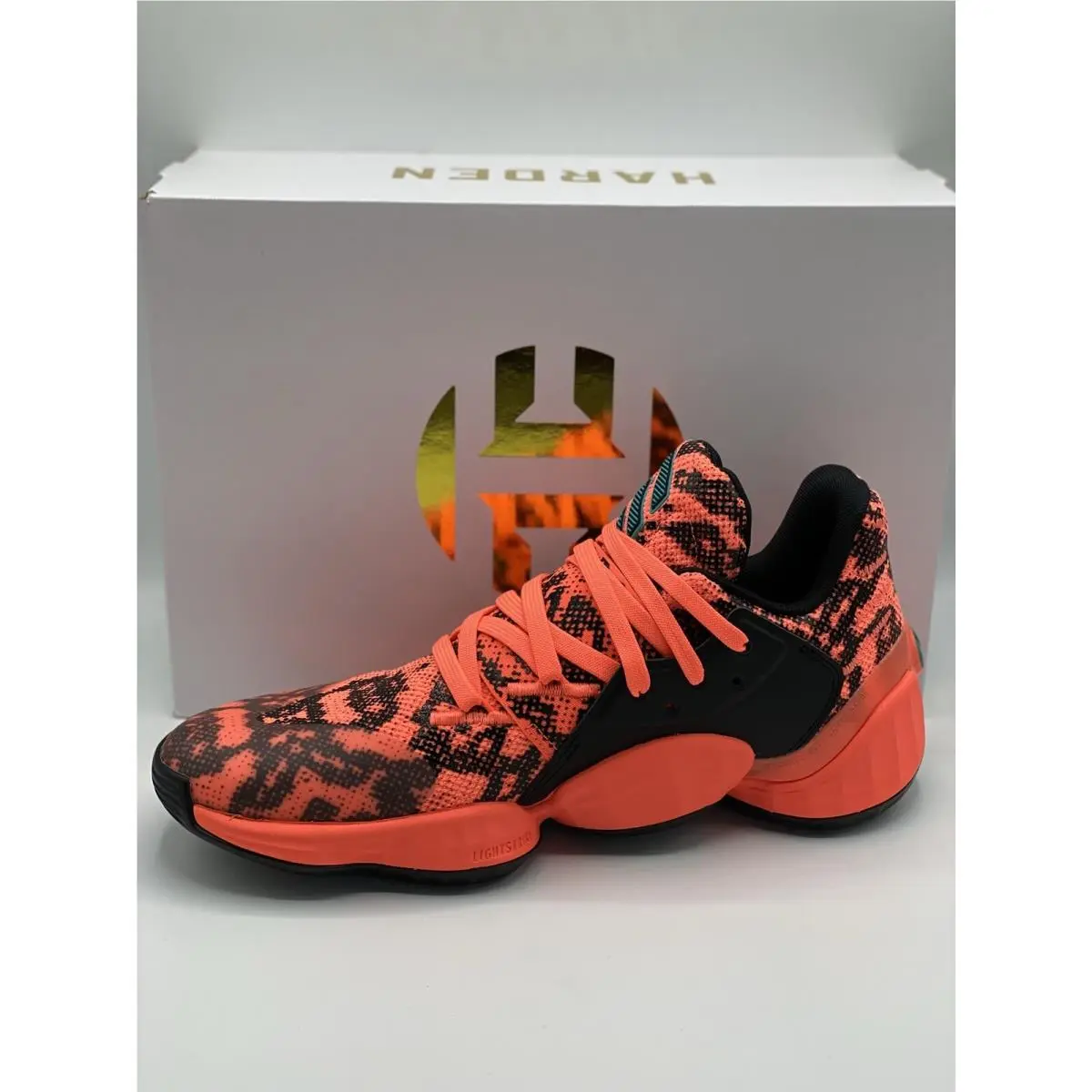 Adidas shoes - adidas Harden Vol. 4 - Harden - FV4151 - Signal Coral/Core Black/Signal Coral 3
