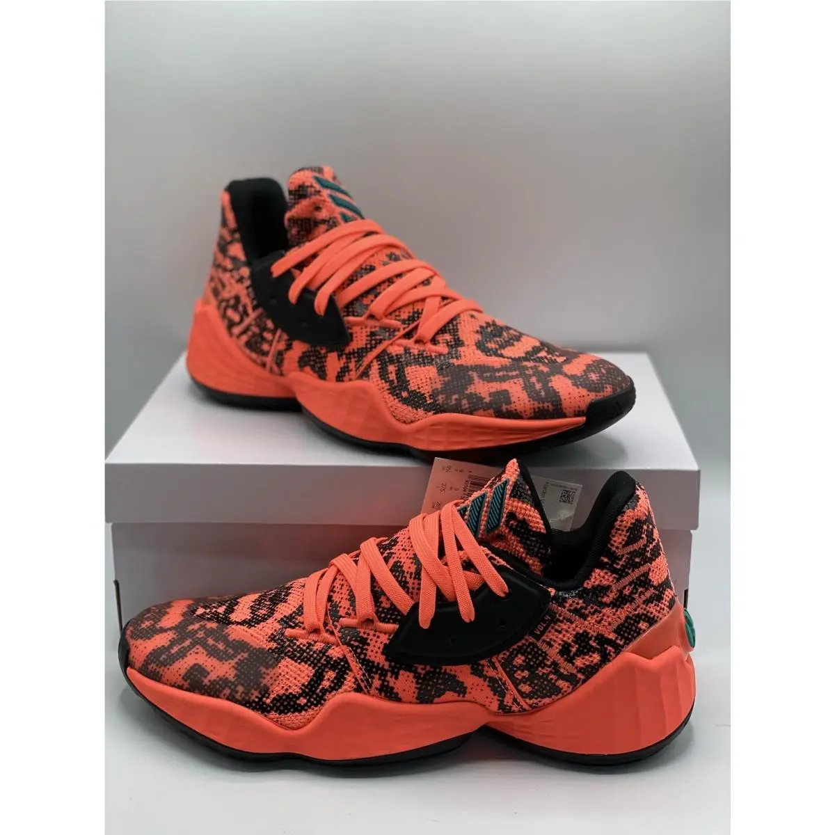 Adidas shoes - adidas Harden Vol. 4 - Harden - FV4151 - Signal Coral/Core Black/Signal Coral 7
