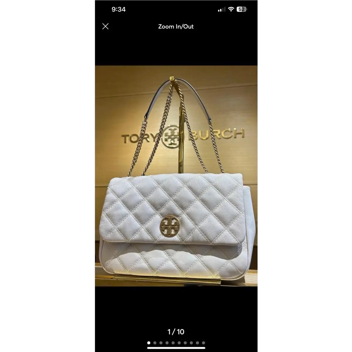 Willa Brie Shoulder Bag Quilted Chain Medium Bag Style 148244 by Tory Burch
