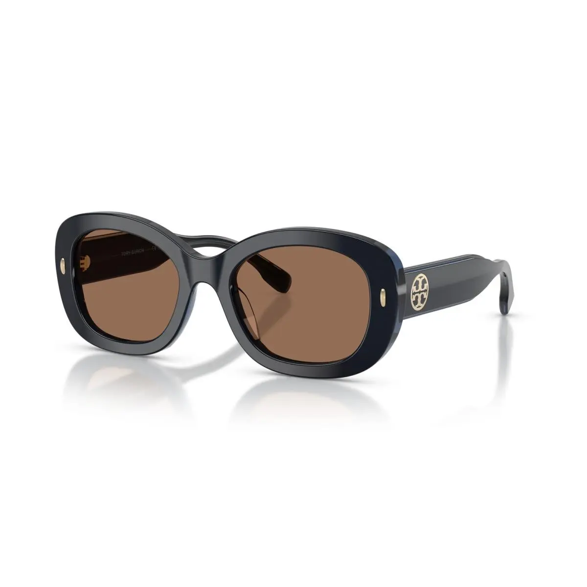 Tory Burch Women`s 52mm Shiny Crystal Brown Sunglasses TY7226U-205773-52