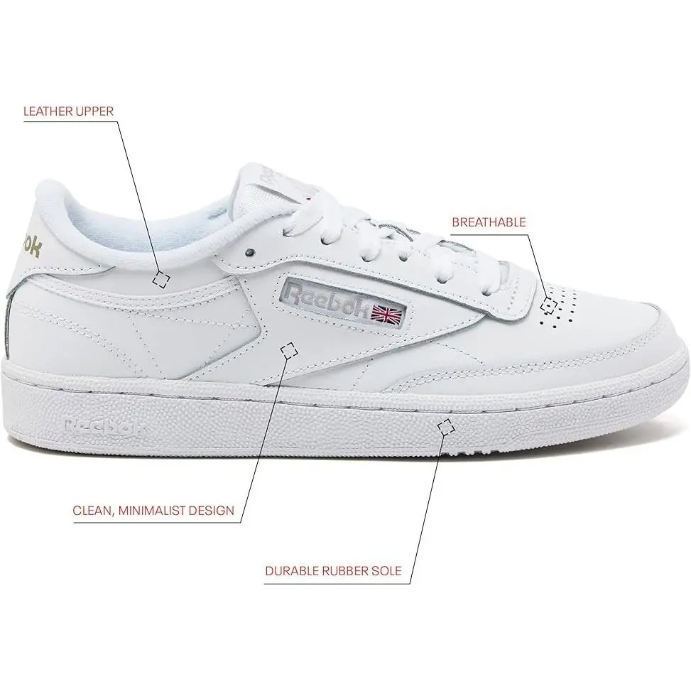 Reebok shoes - Reebok Club C 85 - Club - 100000154 - White/Grey 3