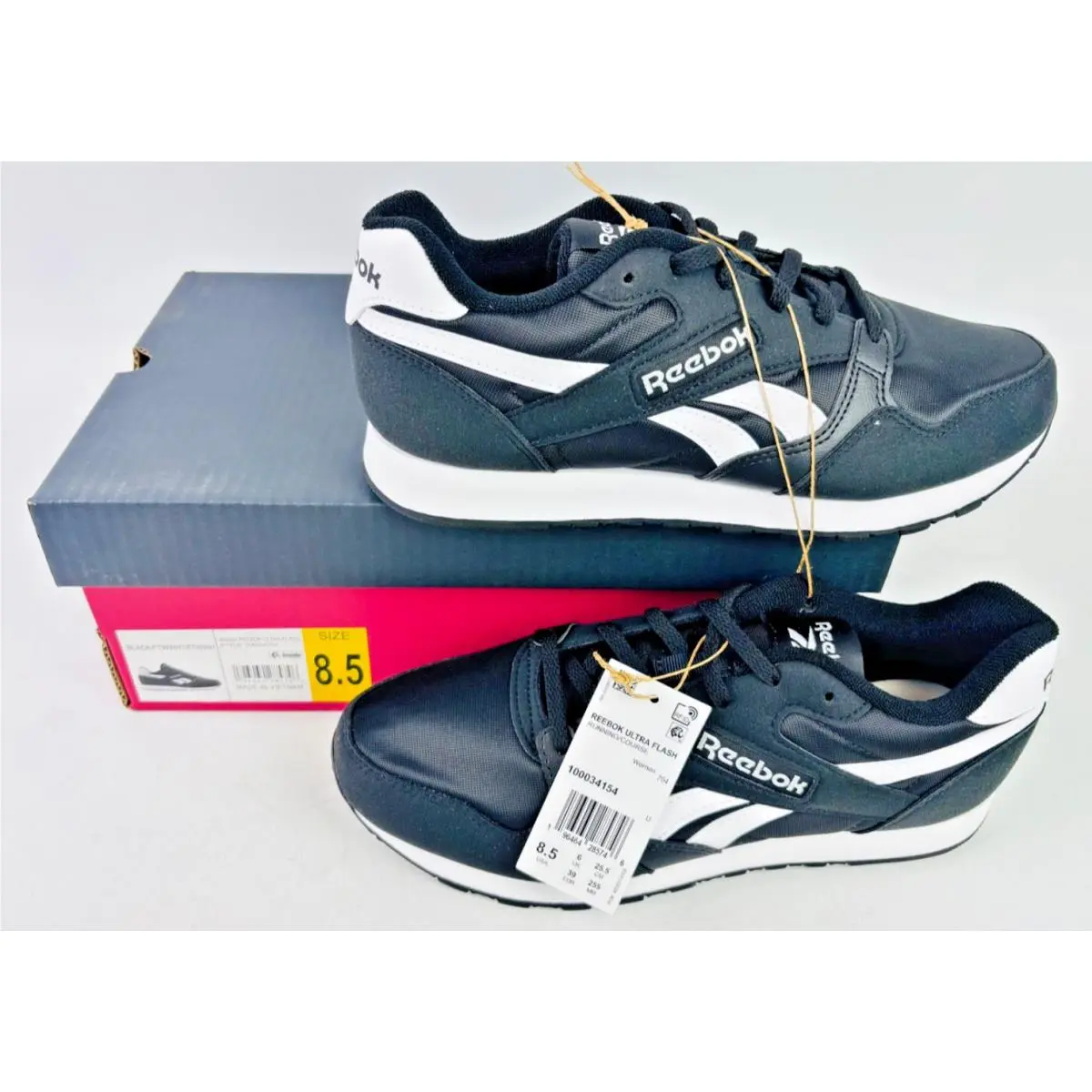 Classic Nylon Women`s Size 8 8.5 Available Black Ultra Flash 8.5 by Reebok