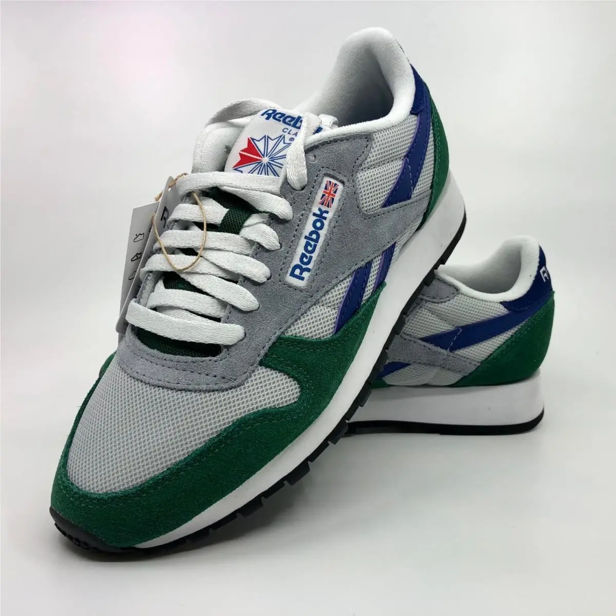 Reebok Classic Leather Unisex Athletic Sneaker Running Shoe Trainers Gray