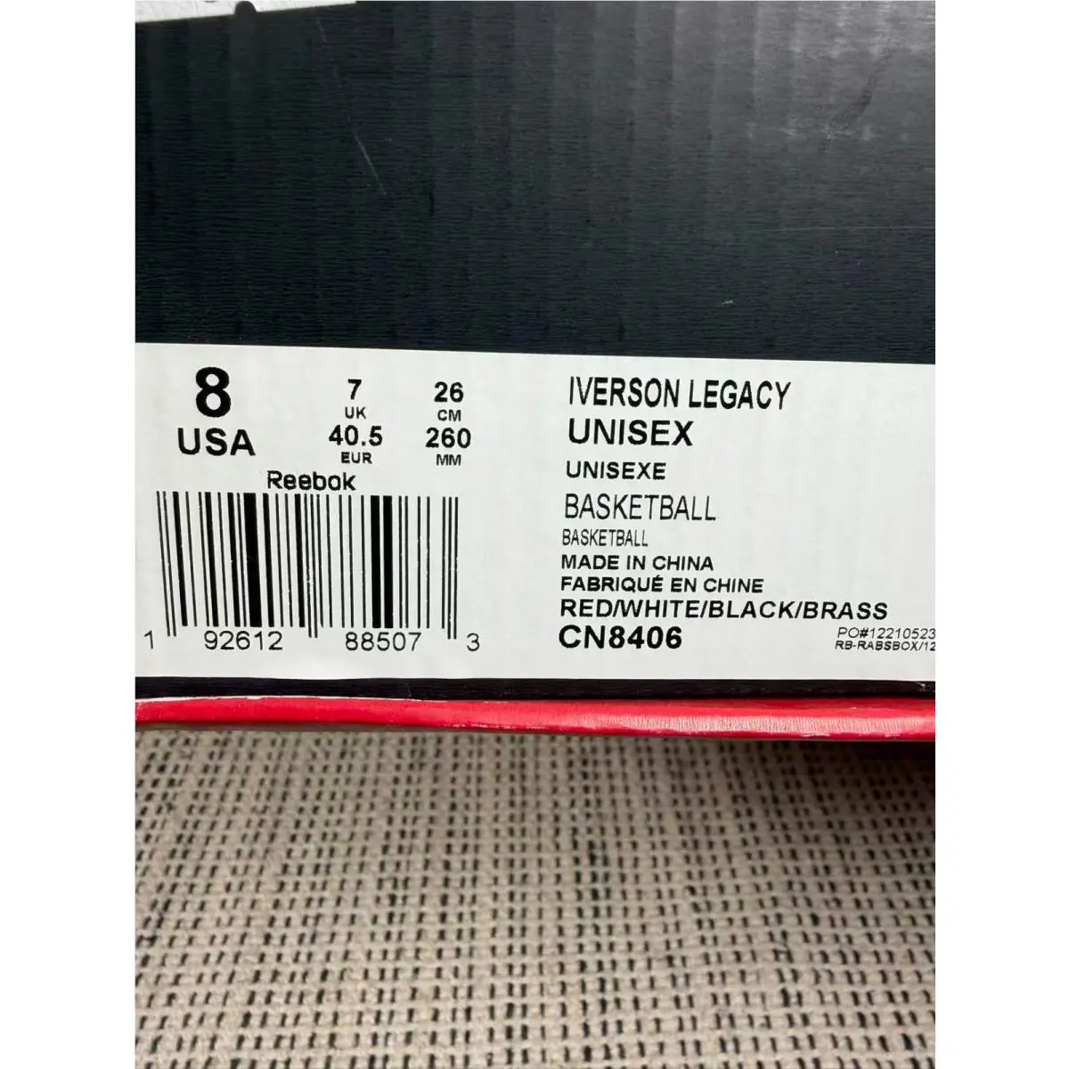 Reebok shoes - Reebok Iverson Legacy - Iverson Legacy - CN8406 - Red 1