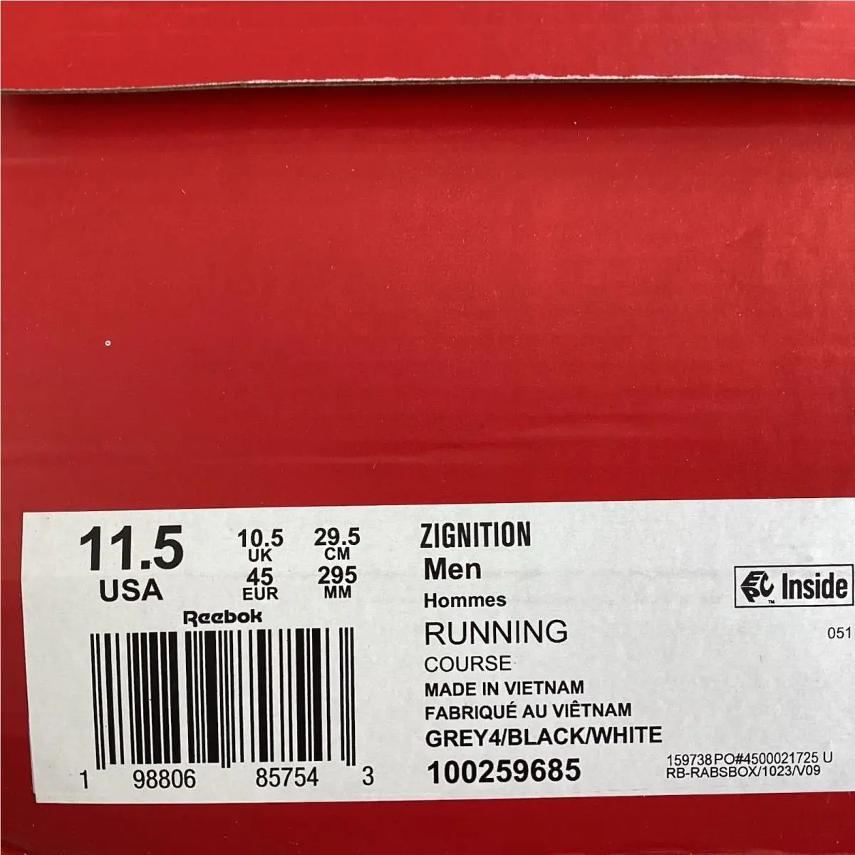 Reebok shoes - REEBOK Zignition - Zignition - 100259685 - Grey/Black 0