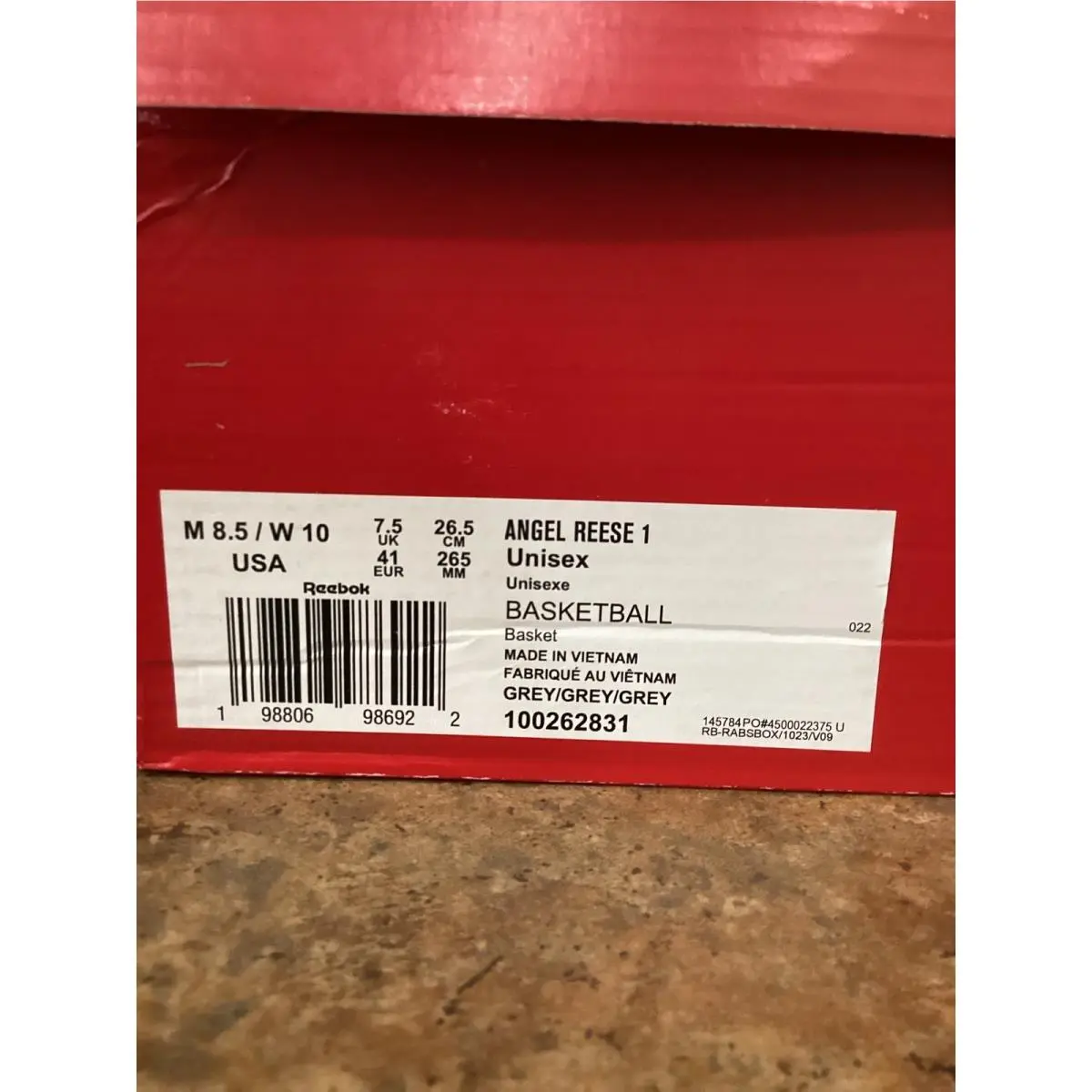Reebok shoes - Angel Reese 1 - Angel Reese - Gray 6