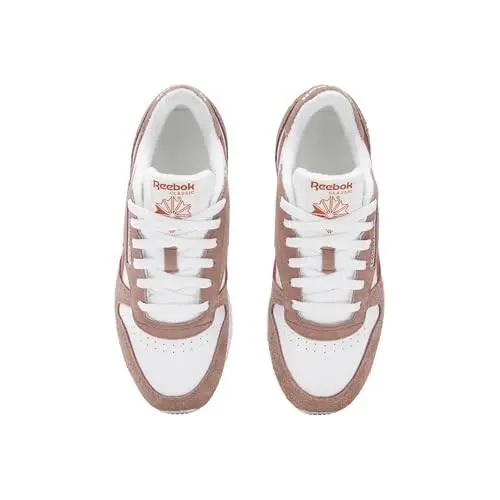 White/earth/red - Reebok Women`s Classic Leather Casual Sneakers From Finish