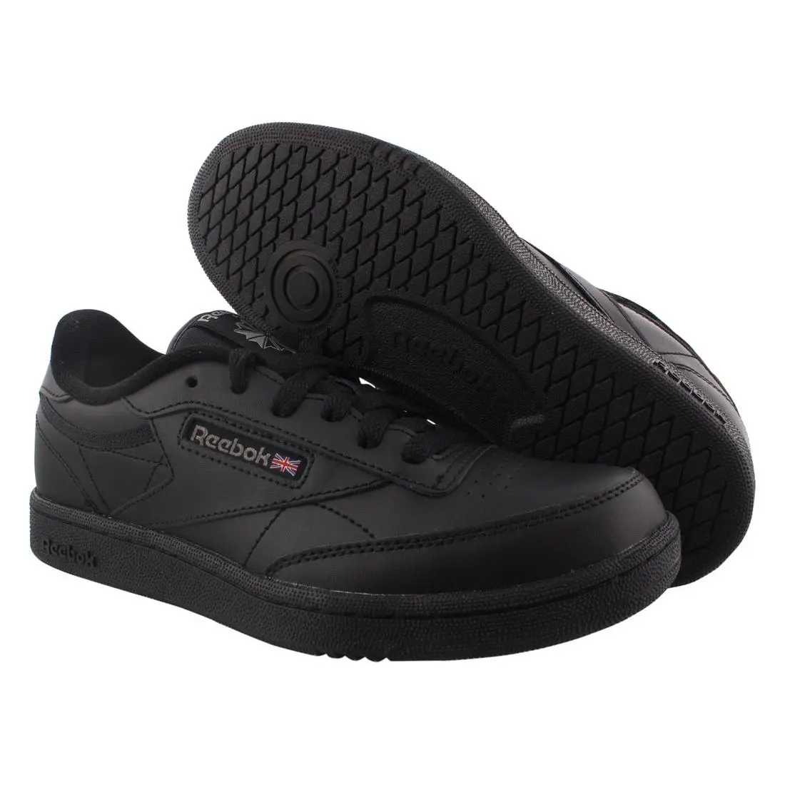 Reebok Club C Boys Shoes Size 6 Color: Black