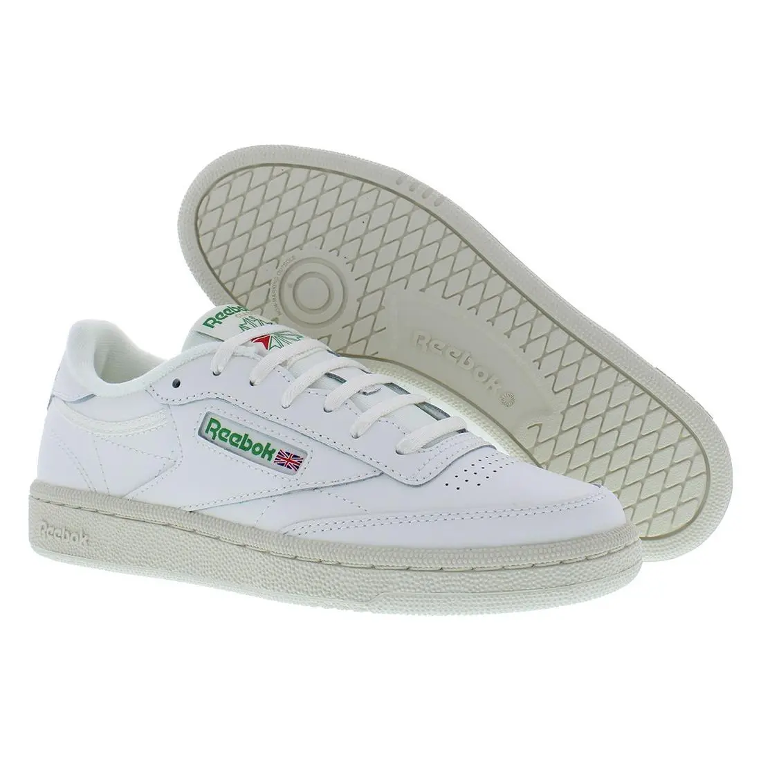 Reebok Club C 85 Vintage GS Girls Shoes Size 7 Color: Chalk/chalk/glen Green