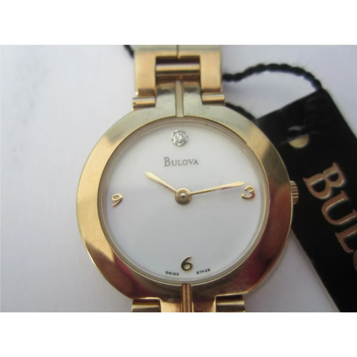 Women`s Watch Quartz Diamond All S/s Gold Japan 97P29 by Bulova