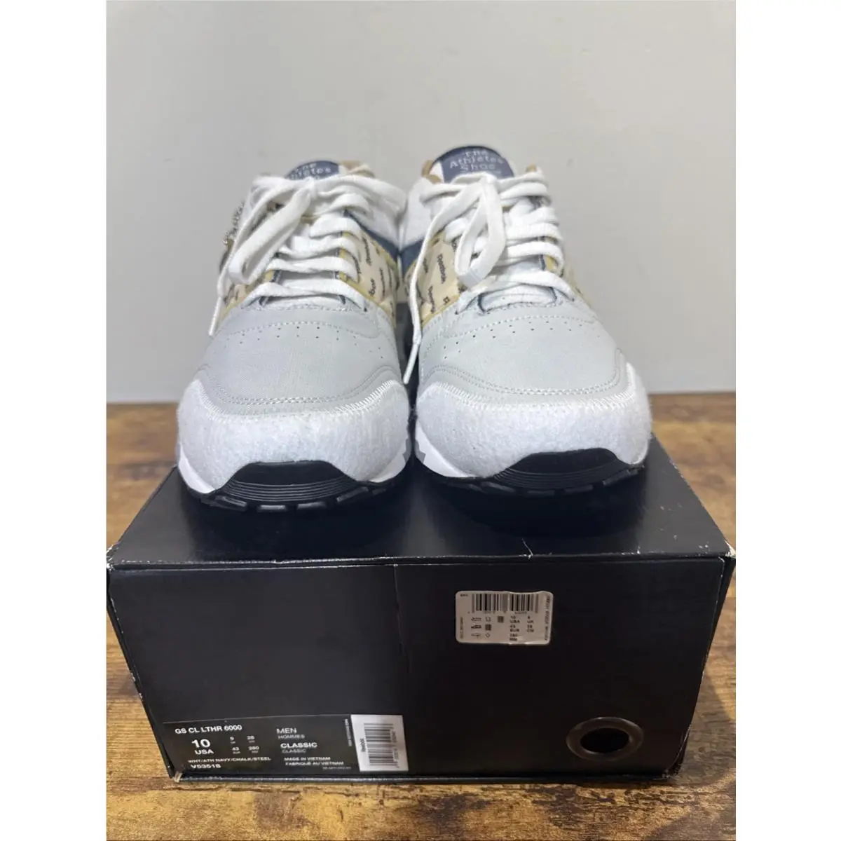 Reebok shoes - Reebok Classic Leather - Classic Leather - White, Blue, Beige, Gray 3