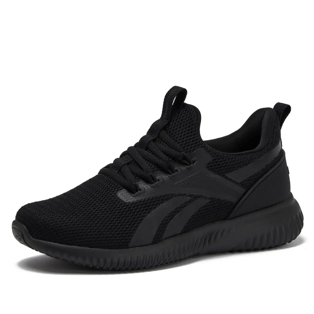 Reebok Karman Flow Slip On Womens Sneakers Tennis Walking Shoes Women - Black