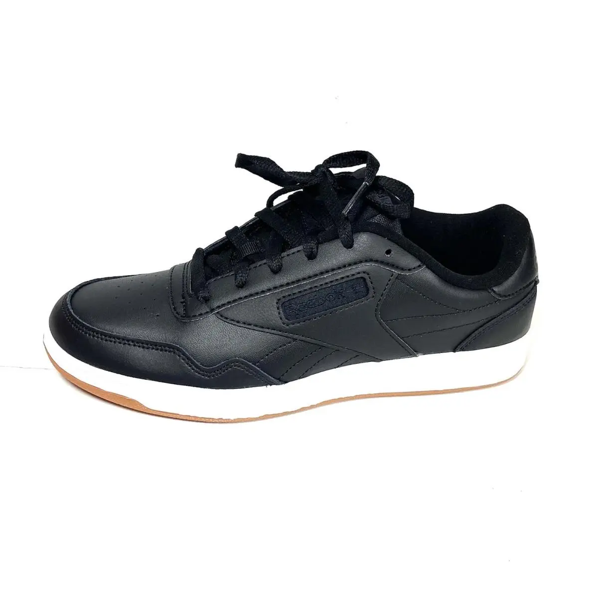 Reebok Women`s Club Memt Sneakers Black Leather Size 9.5