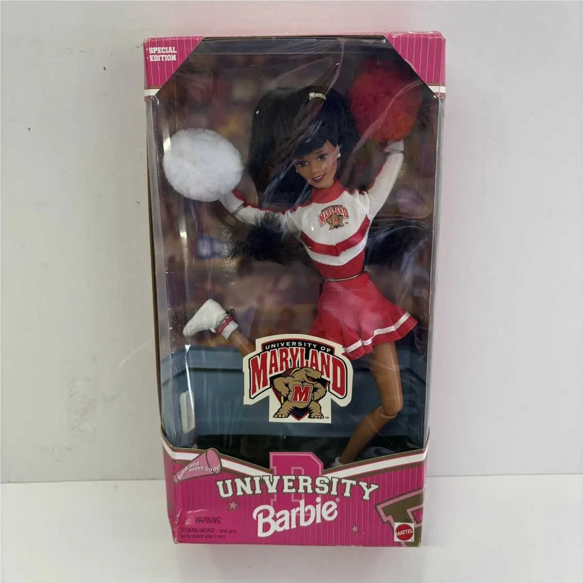 Mattel 1996 Maryland University Cheerleader Barbie African American