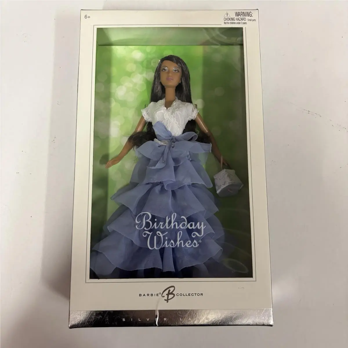 2000 Mattel Birthday Wishes Barbie African American Silver Label G8061 Nrfb