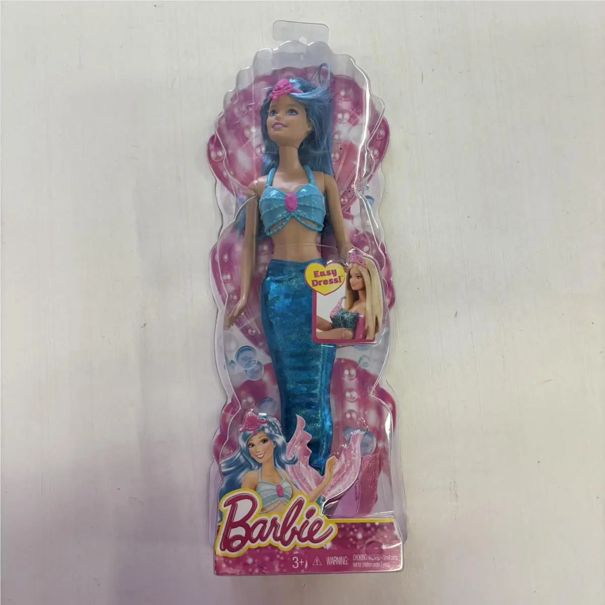 Barbie Fairytale Mermaid Doll Easy Dress CFF31 Blue Hair