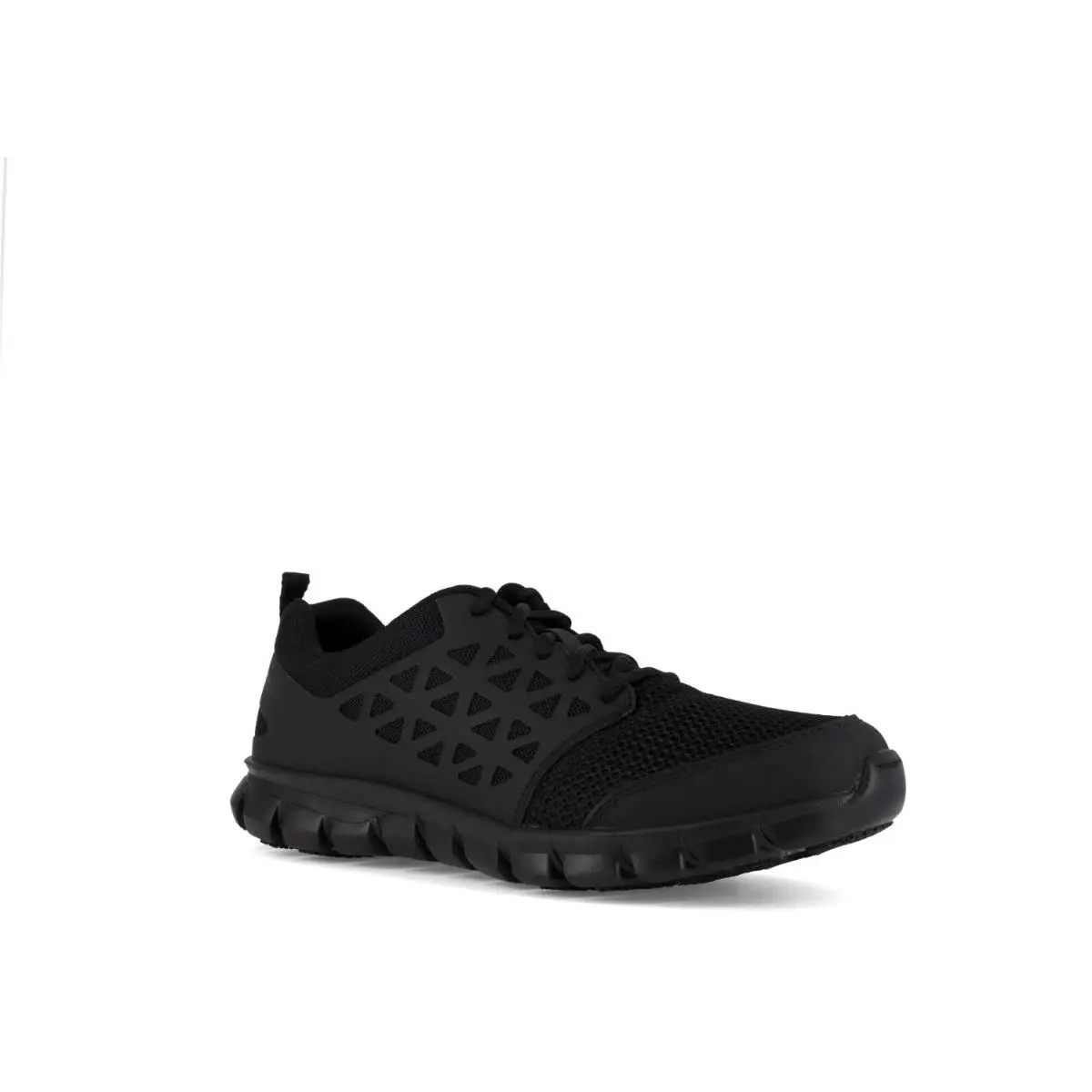 Reebok Work Men`s Sublite Cushion Soft Toe Comfort Athletic W Black - 5 Medium
