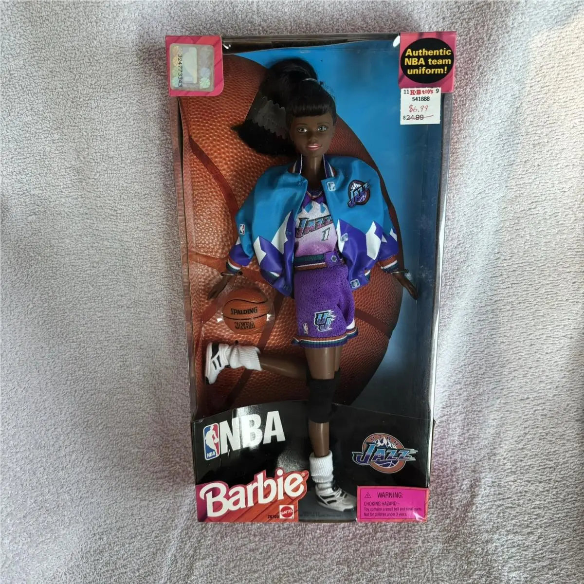 Nba Barbie Doll Utah Jazz African-american / Still 1998