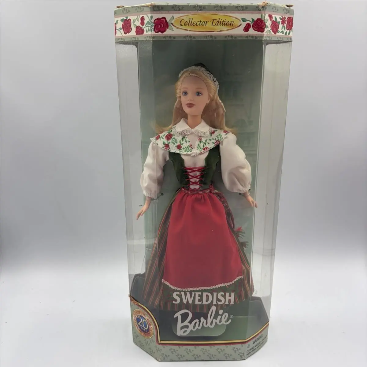 1999 Dotw Swedish Barbie 24672 Dolls Of The World Sweden Vintage Nrfb 20yr Anniv
