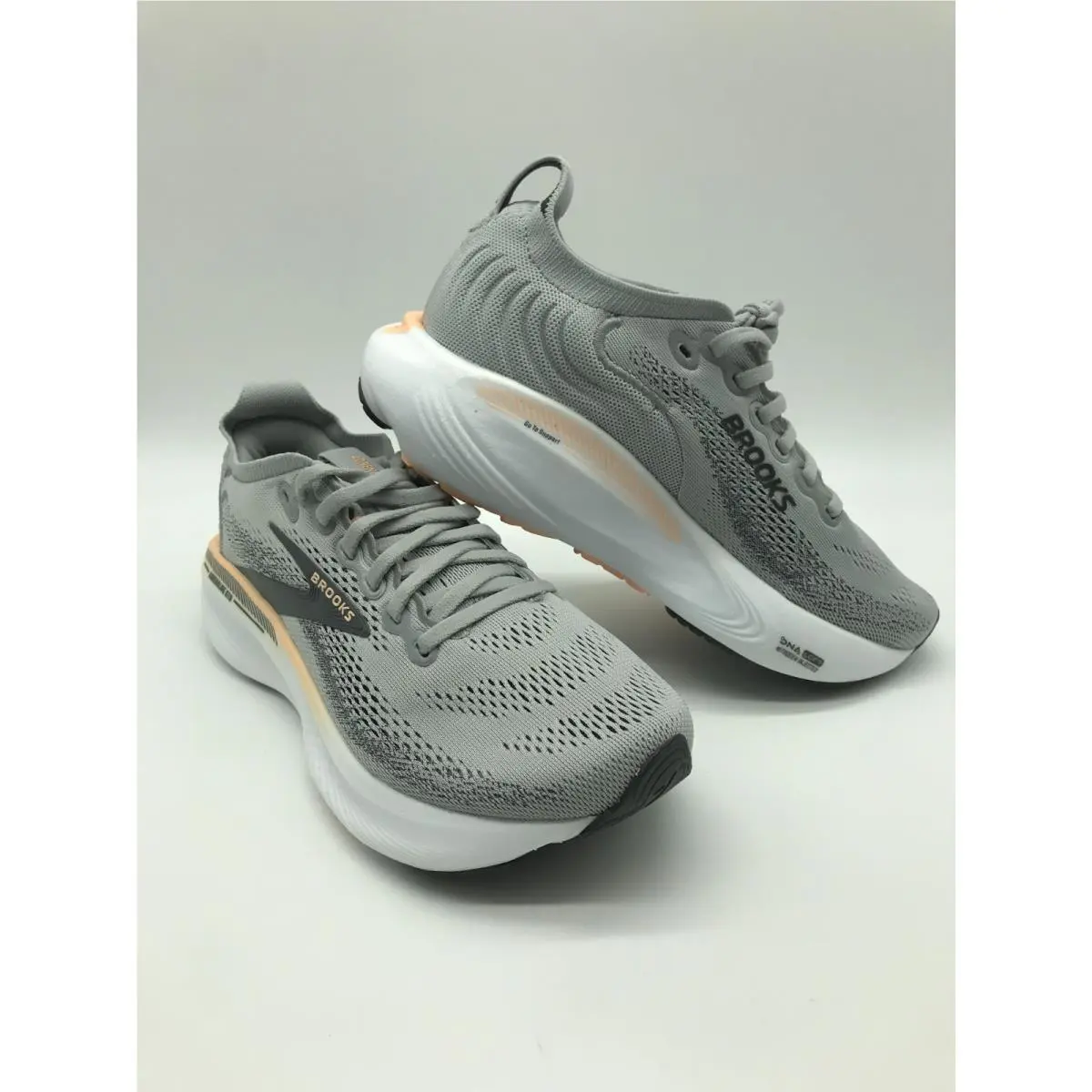 Brooks Women`s Shoes ``adrenaline Gts 25 Grey/blackened Pearl/coral