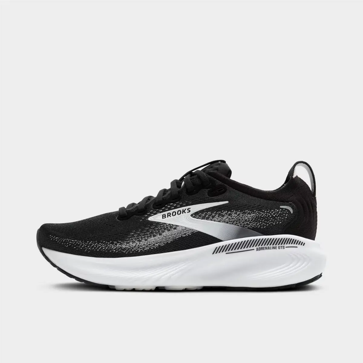Men`s Brooks Adrenaline Gts 25 Running Shoes Black/grey/white 1104541D 090