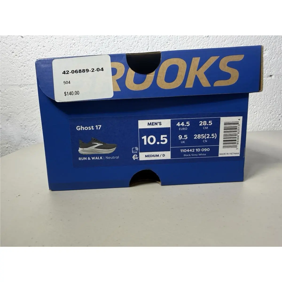 Brooks shoes - Brooks Ghost 17 - Ghost - 110442 1D 090 - Black/Grey/White 7