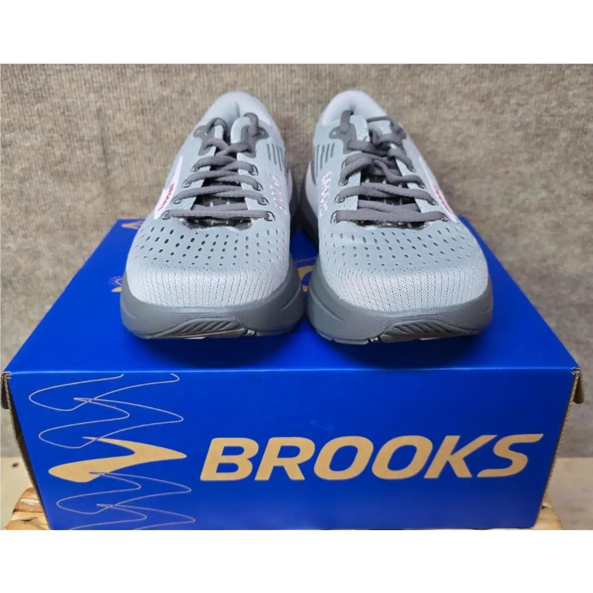 Brooks shoes - Brook Ghost Max 3 - Brook Ghost Max - Harbor Mist/PoppySeed/Pink 4