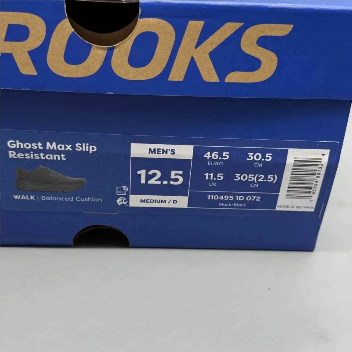 Brooks shoes - Brooks Ghost Max Slip Resistant - 1104951D072 - Black (UPC: 0195394891324) 13
